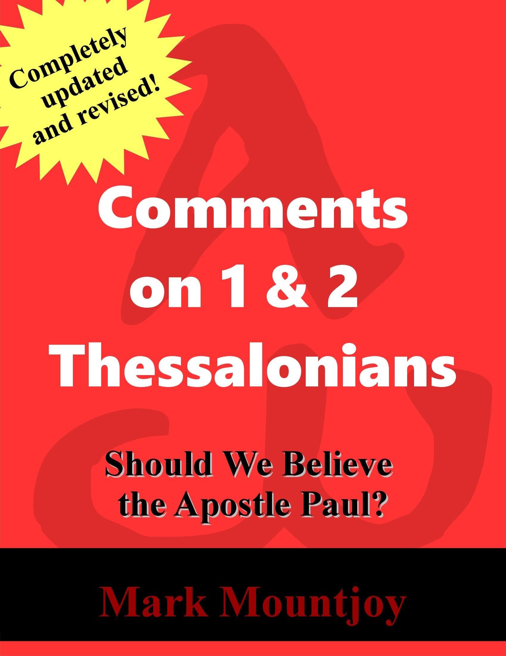 Comments Thessalonians