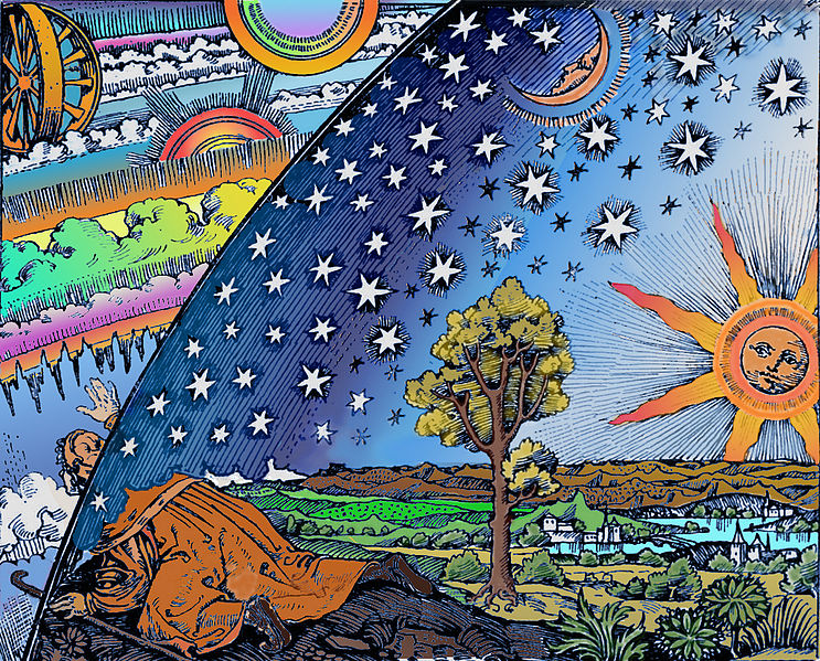 Flammarion Woodcut 1888 Color 2