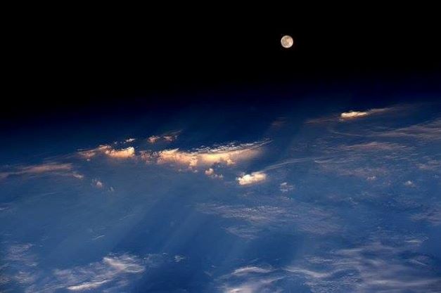 International Space Station Image of the Moon Credit NASA