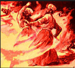 Nadab and Abihu get burnt to cinders by God