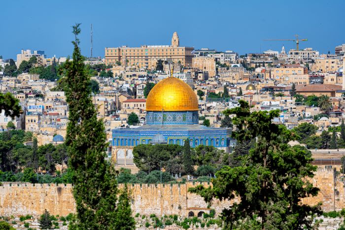 The Islamic Dome of the Rock in the Holy Land